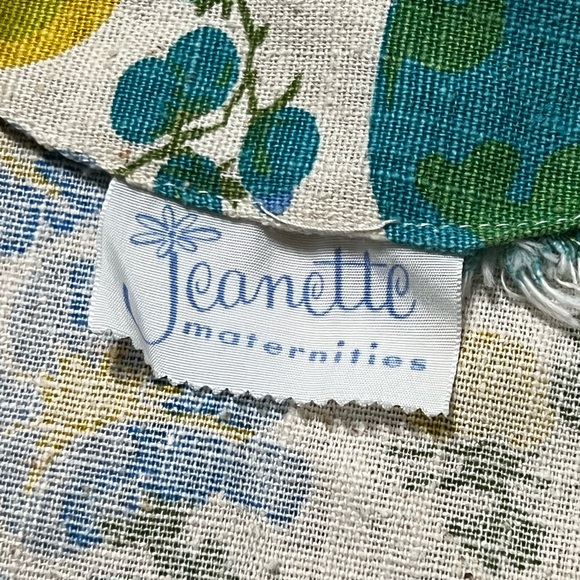 Vintage 70s Jeanette Maternity Floral Boho Top - Picture 4 of 6